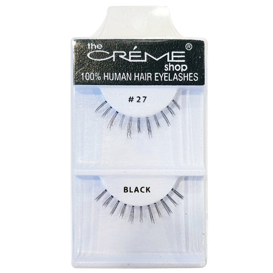 100% Human Hair Bottom Eyelashes #27 (12 units)