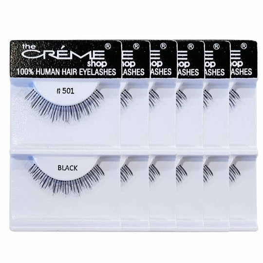 100% Human Hair Bottom Eyelashes #501 (12 units)