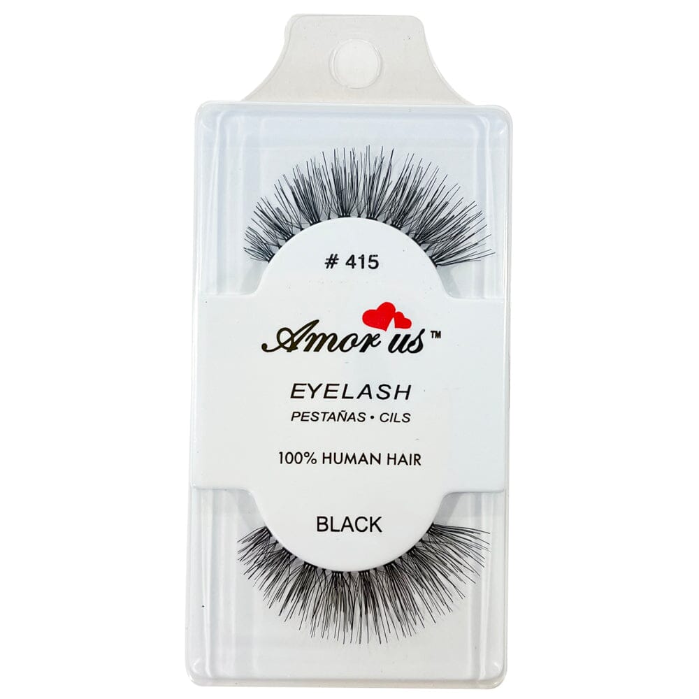 100% Human Hair Eyelashes #415 (12 units)