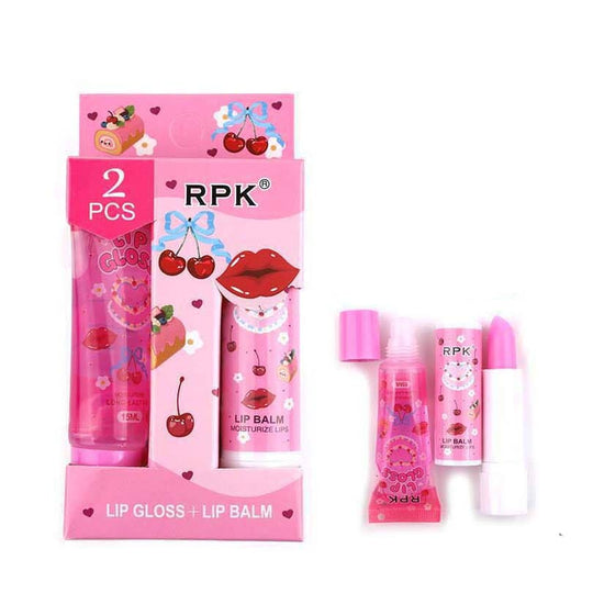 2-in-1 Lip Gloss & Lip Balm Set 0801 (24 units)