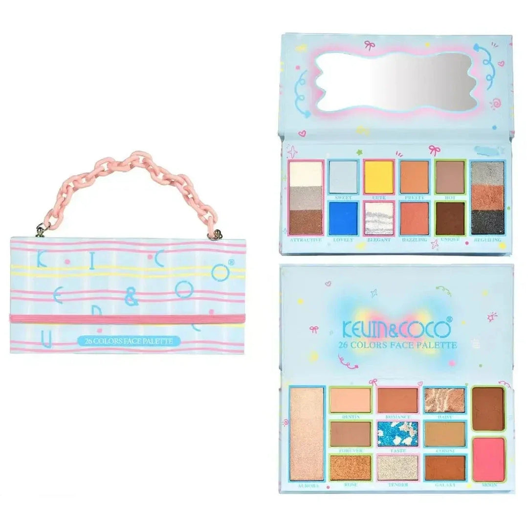 26 Colors Chain Face Palette Blue (6 units)