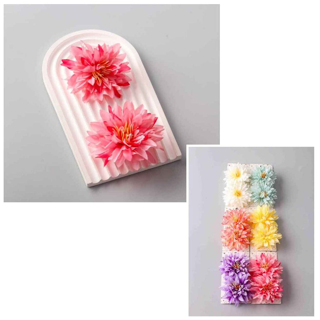2PCS Dahlia Flower Hair Clip Set 3318P (12 units)