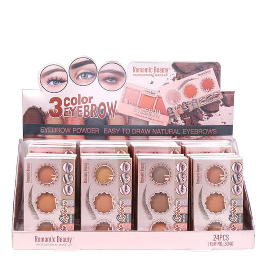 3 COLOR Eyebrow Powder Compact (24 units)