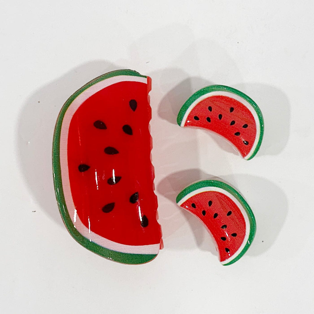 3-Piece Fruit Hair Clip Set 17376 (12 units)