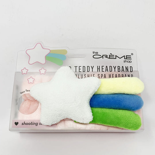 3D Shooting Star Teddy Plush Headband Pink (1 unit)