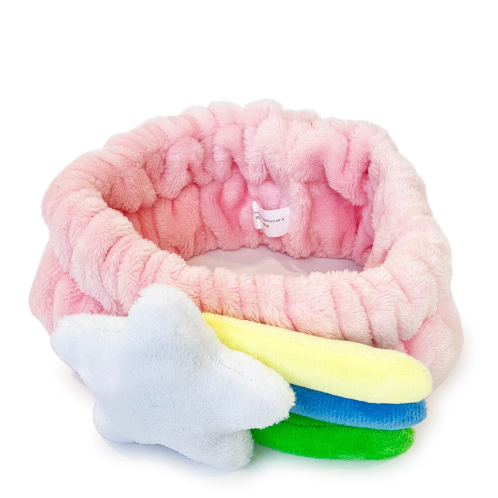 3D Shooting Star Teddy Plush Headband Pink (1 unit)