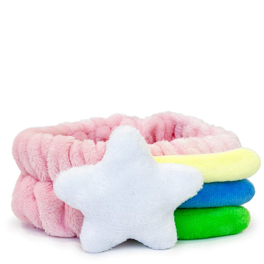 3D Shooting Star Teddy Plush Headband Pink (1 unit)