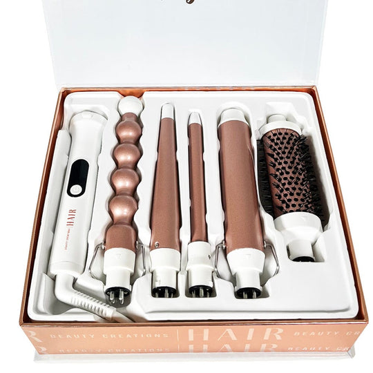 5 in 1 Curling Multitasker Hair Set - Rose Gold (1 unit)