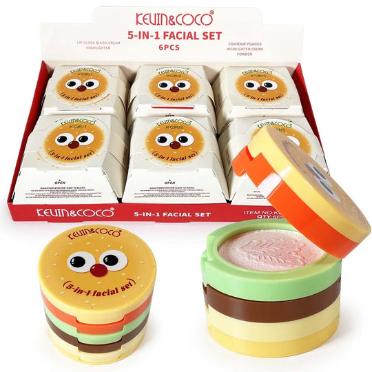 5 in 1 Hamburger Face Palette (6 units)
