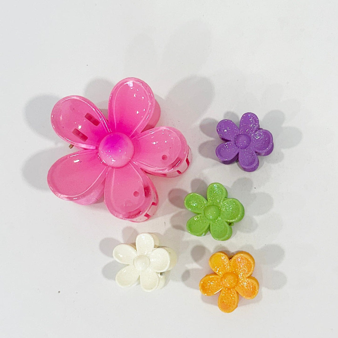 5-Piece Flower Hair Clip Set 17258 (12 units)