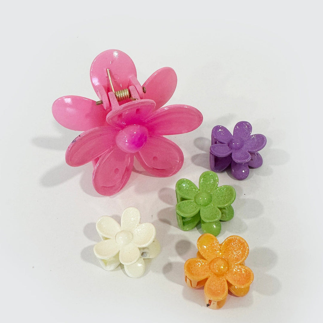 5-Piece Flower Hair Clip Set 17258 (12 units)