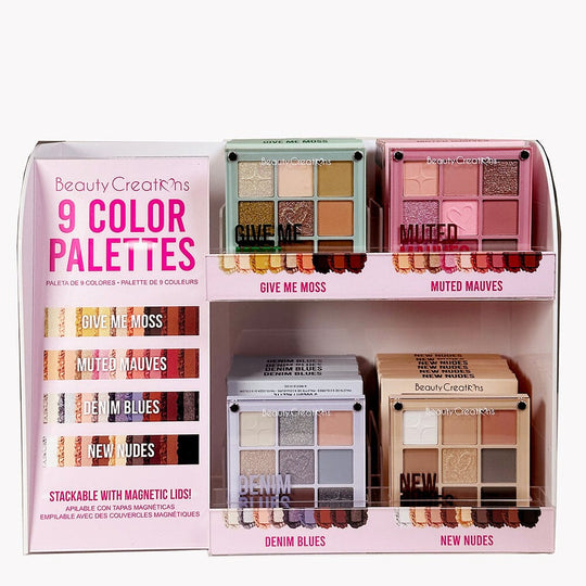 9 Color Magnet Shadow Palette 24PC + Free Testers Display Set (1 unit)