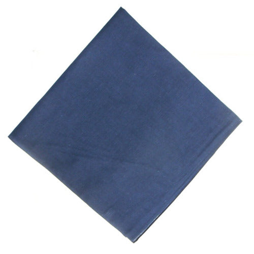 Solid Plain Navy Blue 100% Cotton 22"x22" Print  (12 units)