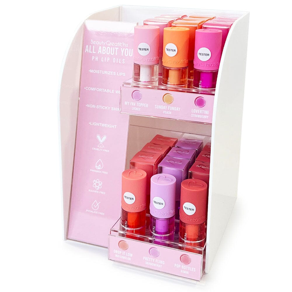 All About You PH Lip Oil 36PC + Free 6PC Tester Display Set (1 unit)
