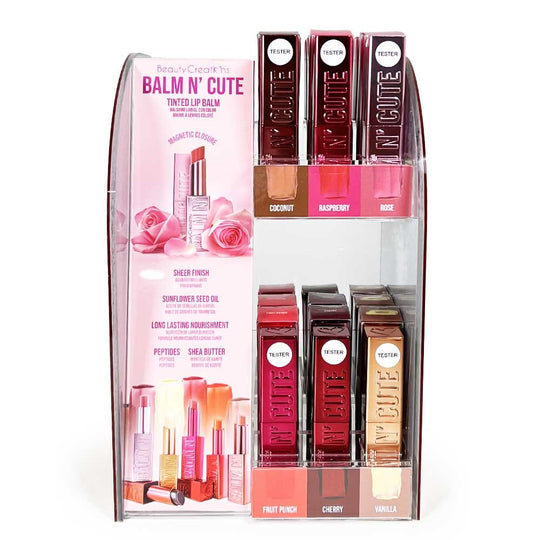 Balm N' Cute Lip Balm Display Set 36PC + Free Testers 6PC (1 unit)