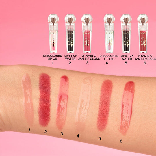 Be Sweet Lip Oil & Lipstick Water & Vitamin C Jam Lip Gloss (12 units)