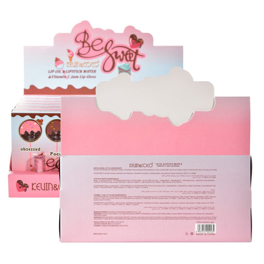 Be Sweet Lip Oil & Lipstick Water & Vitamin C Jam Lip Gloss (12 units)