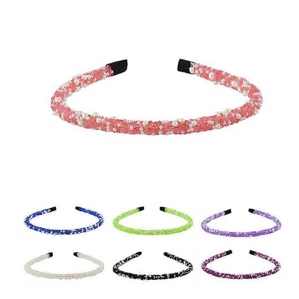Bead With Pearl Headband 50736M ( 12 units)