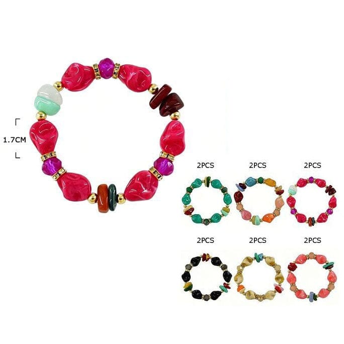 Beaded Stretch Bracelet 43760 (12 units)