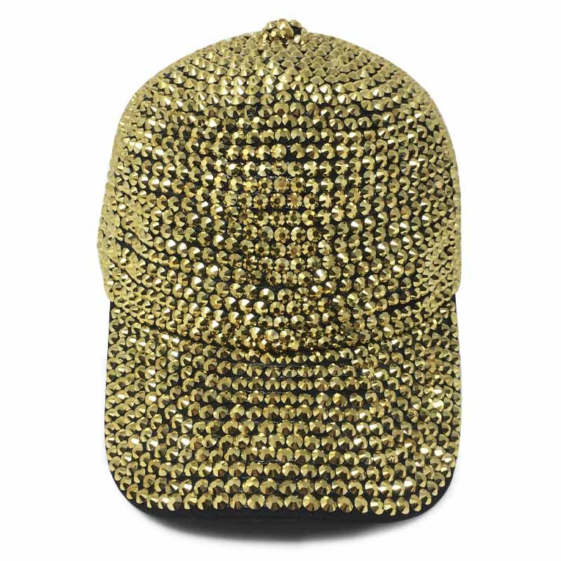 Black Baseball Cap with Stone Gold (1 unit)