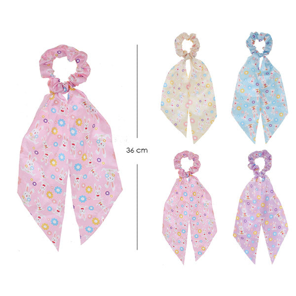 Bunny Eater Fabric Hair Tie 2056 (12 units)