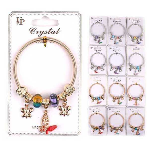 Butterfly Charm Bracelets 3201 (12 units)