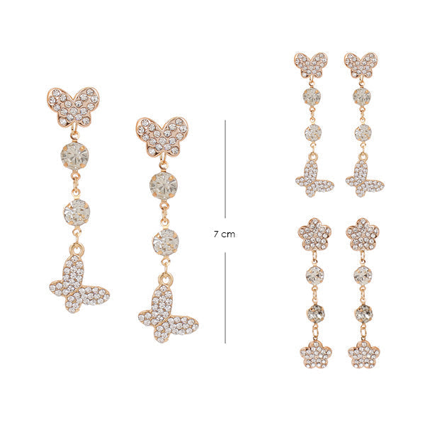 Butterfly Earrings 9437 (12 units)