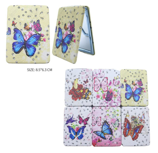 Butterfly Folding Mirror – Cute & Sparkly 7741  (12 units)