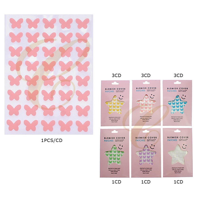 Butterfly Hydrocolloid Blemish Cover Patches 1507 (12 units)