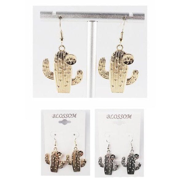 Cactus Dangle Earrings 5953 (12 units)