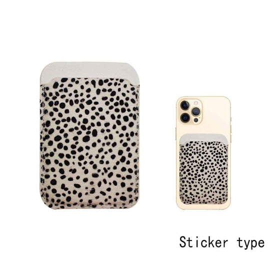 Cell Phone Stick On Card Wallet CH White (1 units)