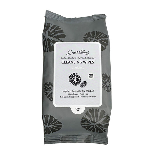 Charcoal Makeup Cleansing Remover Wipes (6 units)