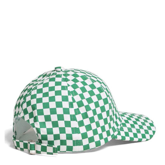Checkered Baseball Cap 100% Cotton 531 Green (1 unit)