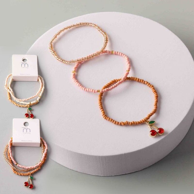 Cherry Seed Beaded Bracelet 18265 (12 units)
