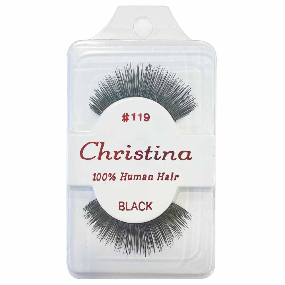 Christina 100% Human Hair Eyelashes #119 (12 units)