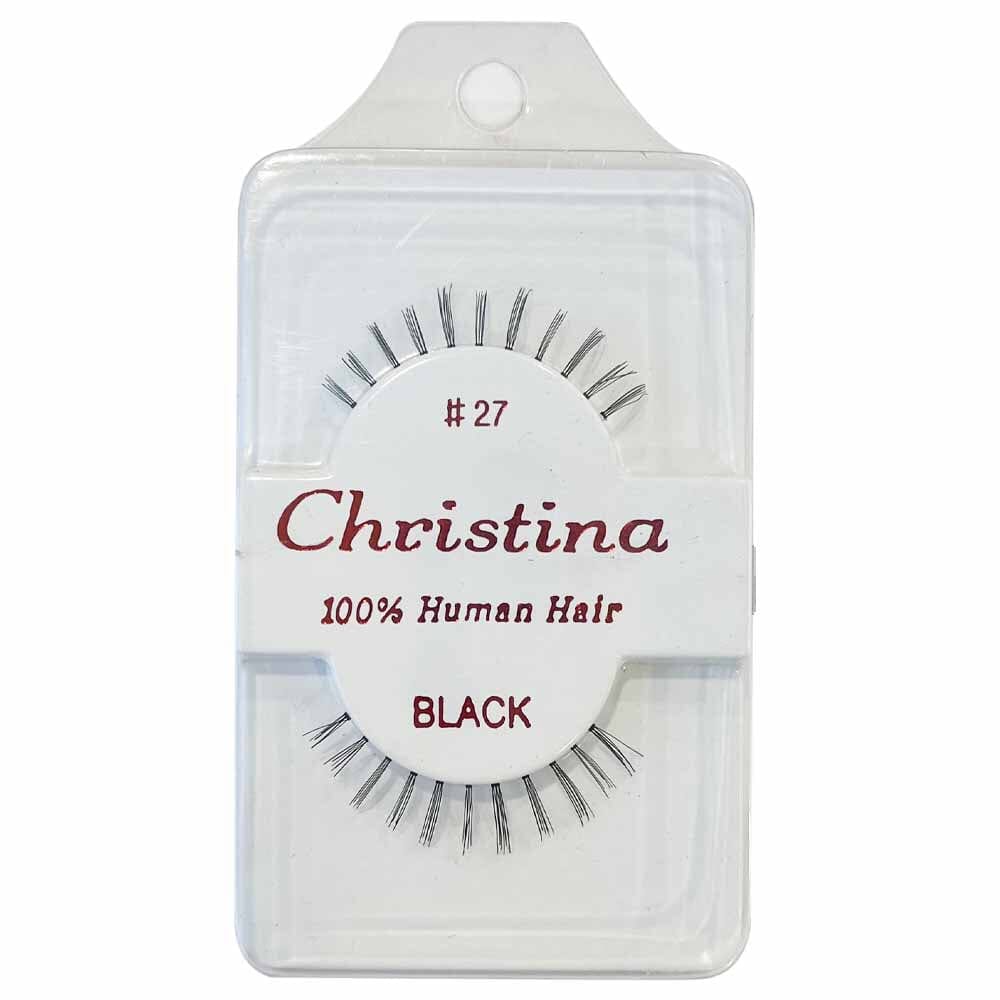 Christina 100% Human Hair Eyelashes #27 (12 units)