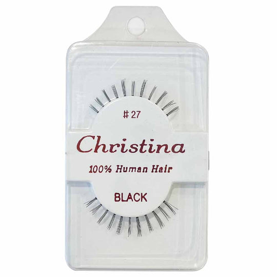 Christina 100% Human Hair Eyelashes #27 (12 units)