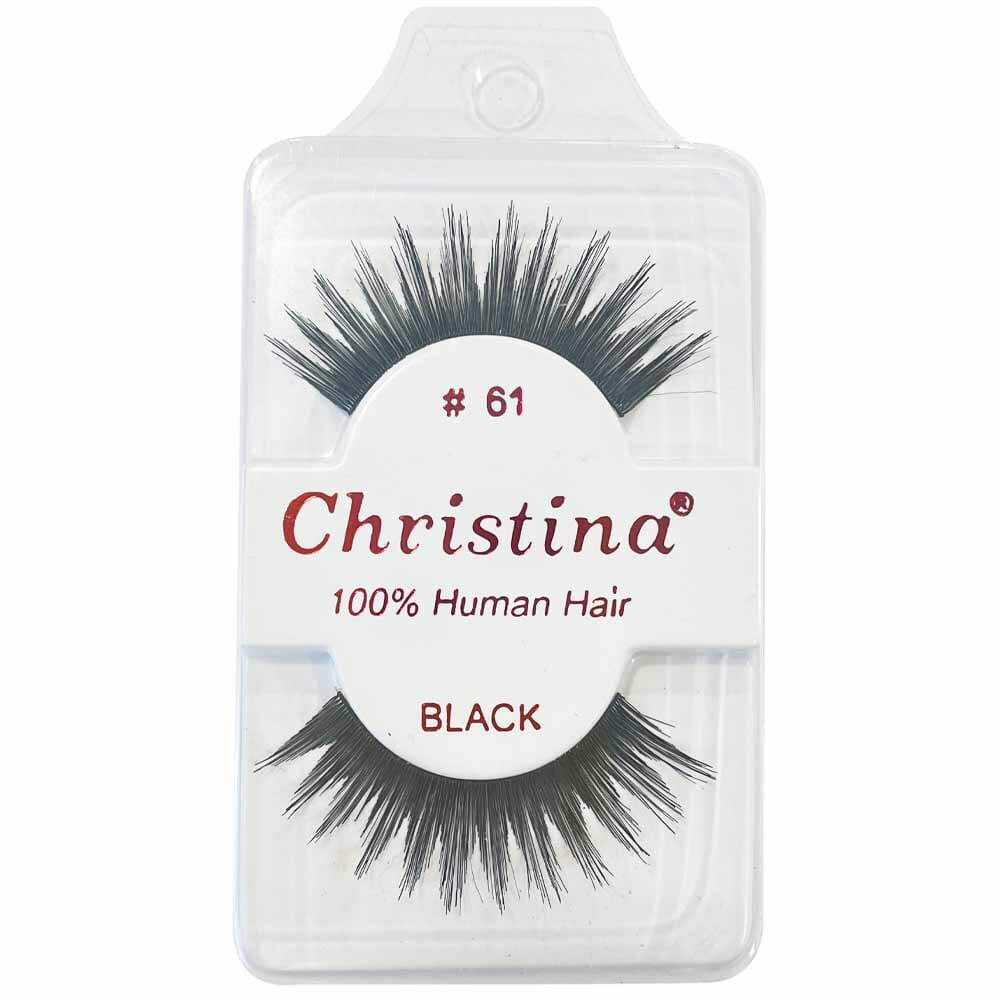 Christina 100% Human Hair Eyelashes #61 (12 units)
