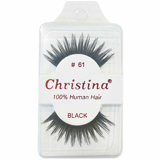 Christina 100% Human Hair Eyelashes #61 (12 units)