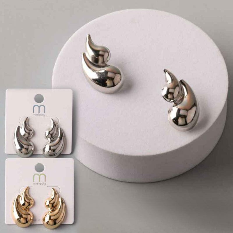 Chunky Quote Post Earring 38569 (12 units)