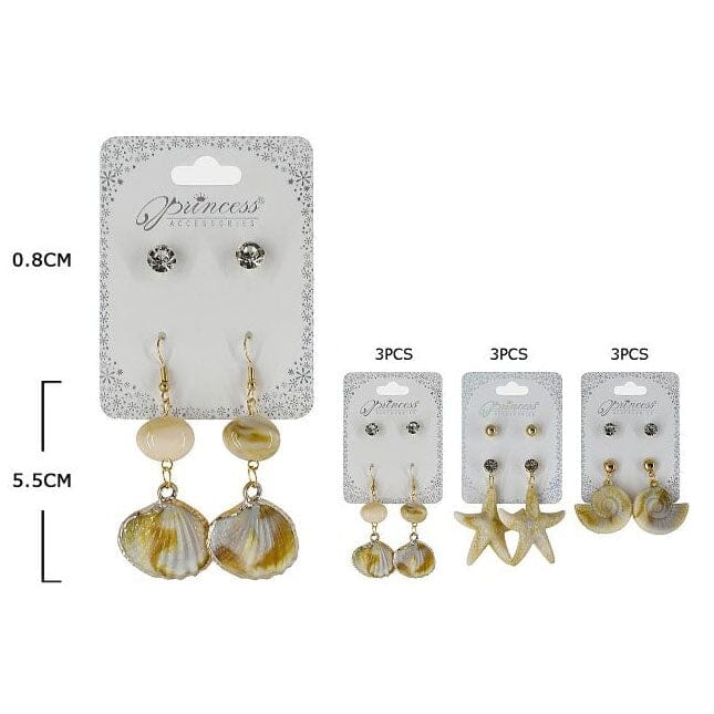 Coastal Charm Earring Set 6025S (12 units)
