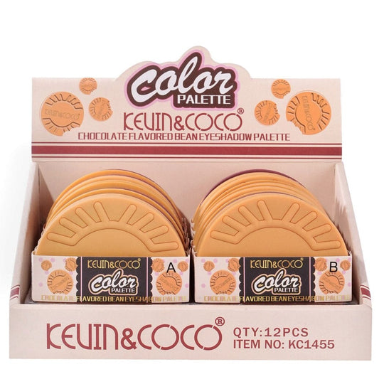 Color Palette Chocolate Flavored Bean Eyeshadow Palette 1455 (12 units)