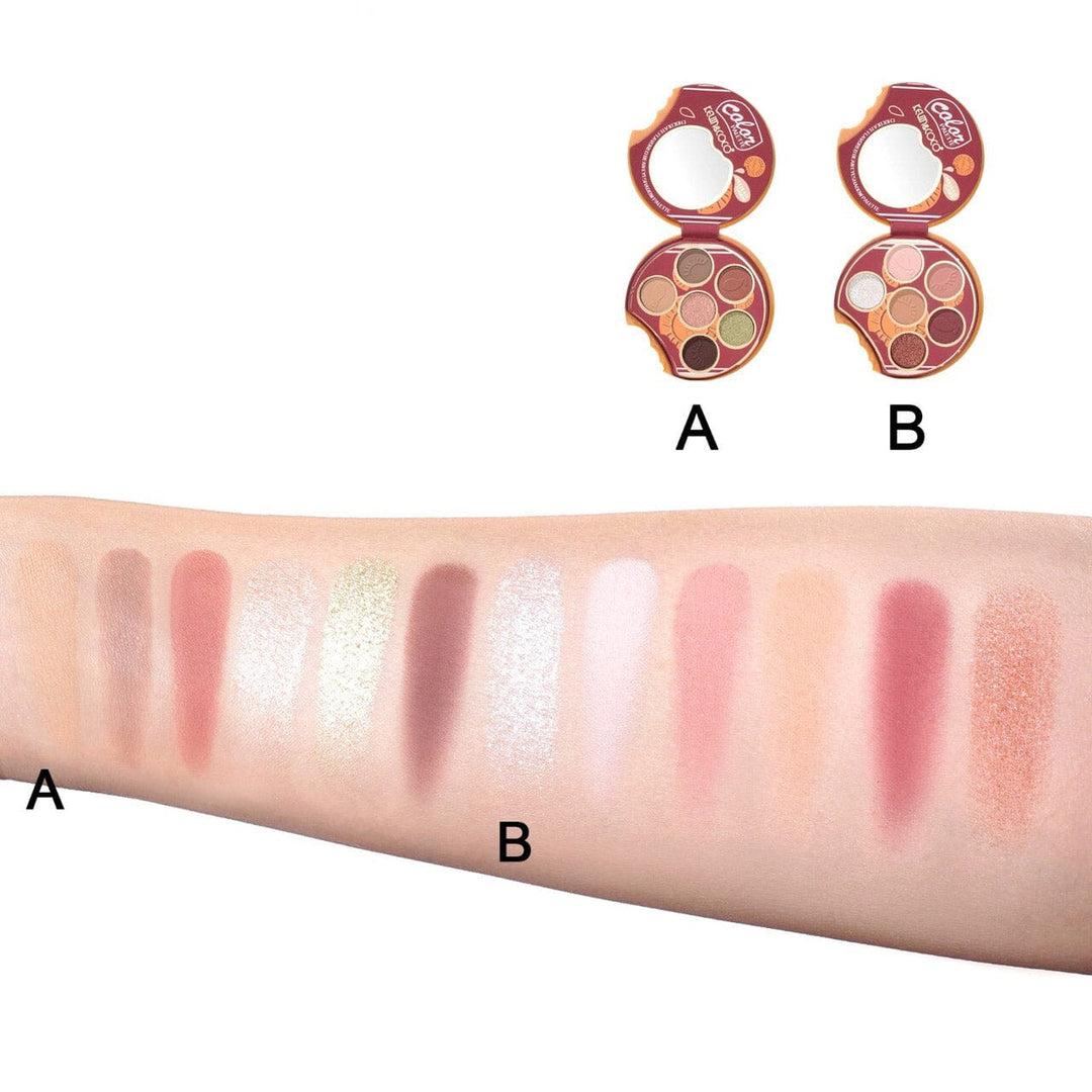 Color Palette Chocolate Flavored Bean Eyeshadow Palette 1455 (12 units)