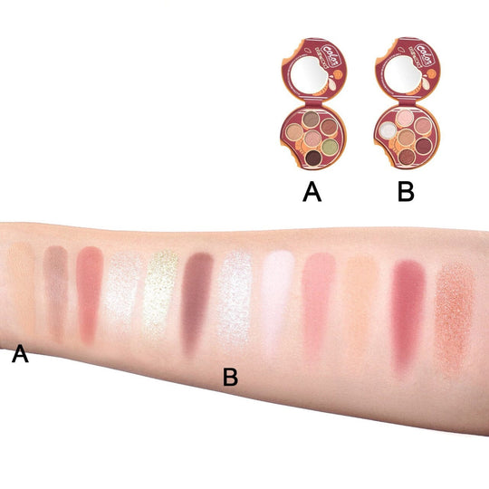Color Palette Chocolate Flavored Bean Eyeshadow Palette 1455 (12 units)