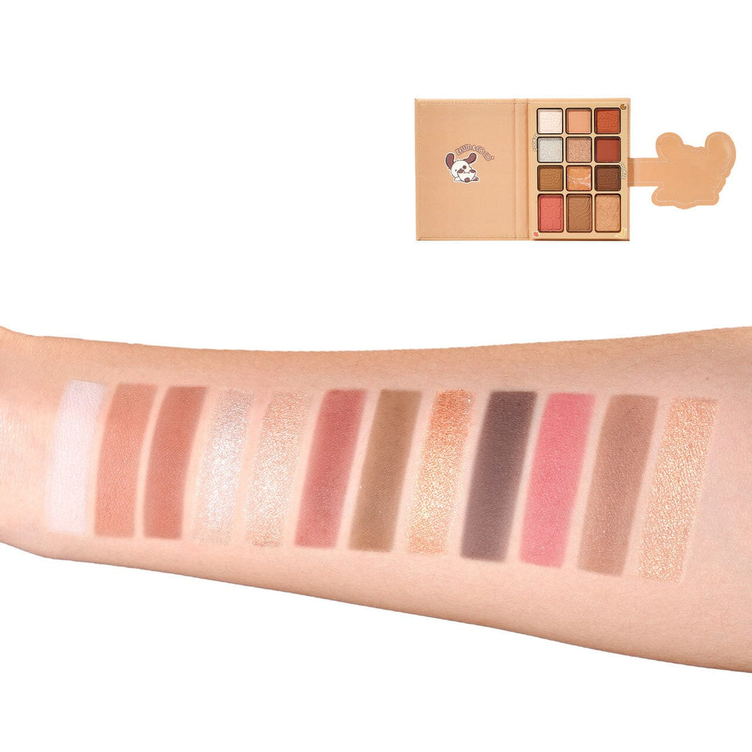 Cookie Makeup Kit – 12 Color Eyeshadow Palette with Brushes (6 units)