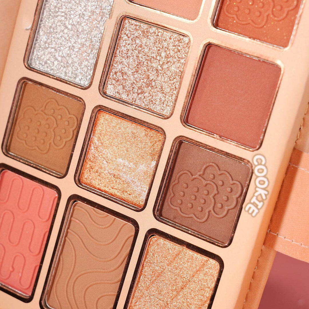 Cookie Makeup Kit – 12 Color Eyeshadow Palette with Brushes (6 units)