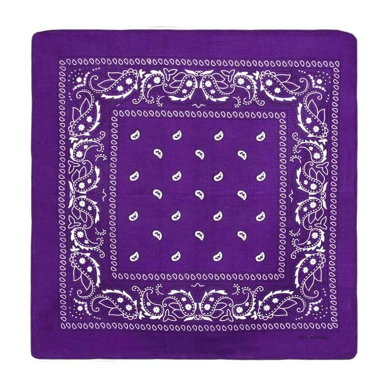 Cotton Solid Color Bandana - Sold By Color (12 units)