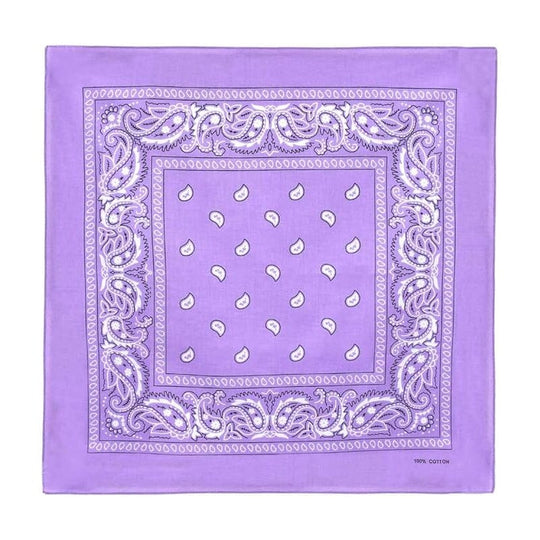 Cotton Solid Color Bandana - Sold By Color (12 units)