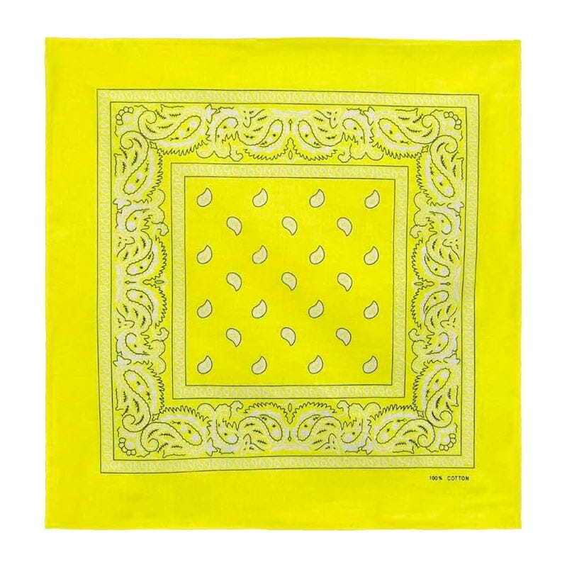 Cotton Solid Color Bandana - Sold By Color (12 units)