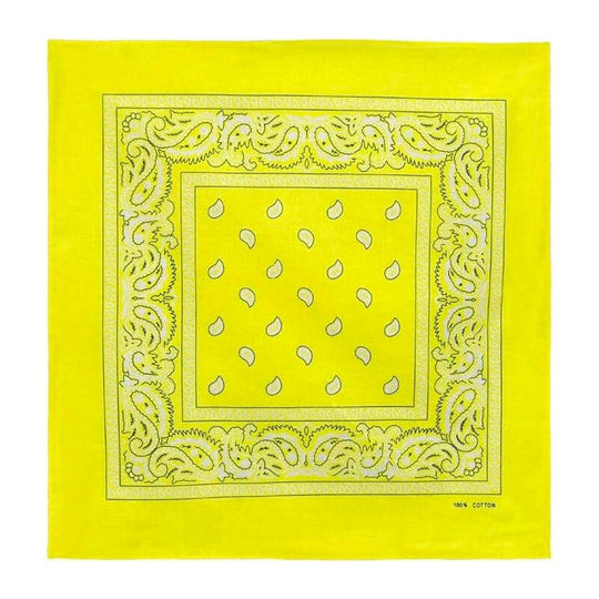 Cotton Solid Color Bandana - Sold By Color (12 units)
